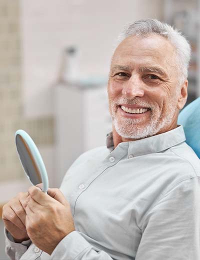 older man smiling 