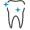 Sparkling tooth icon
